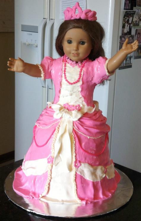 american girl doll cake4